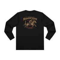 Patriotic Long Sleeve T-Shirt | Original Midnight Rider | Revere Edition | Horses + Midnight Scene | Liberty-In-One | Signature Line | Veteran-Owned | Liberty & Victory Co.