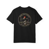Mountain Faith | Not All Who Wander Are Lost — Heritage Tee | Going Fast Enough to Get There | Veteran-Owned Small Business | Liberty & Victory Co.