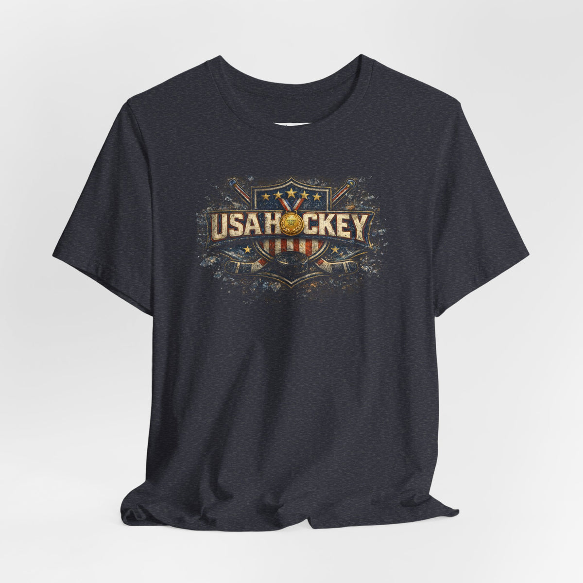 Golden Michigan Connection T-Shirt | USA Hockey Milan 2026 | Michigan Connection Team Shirt | Liberty & Victory