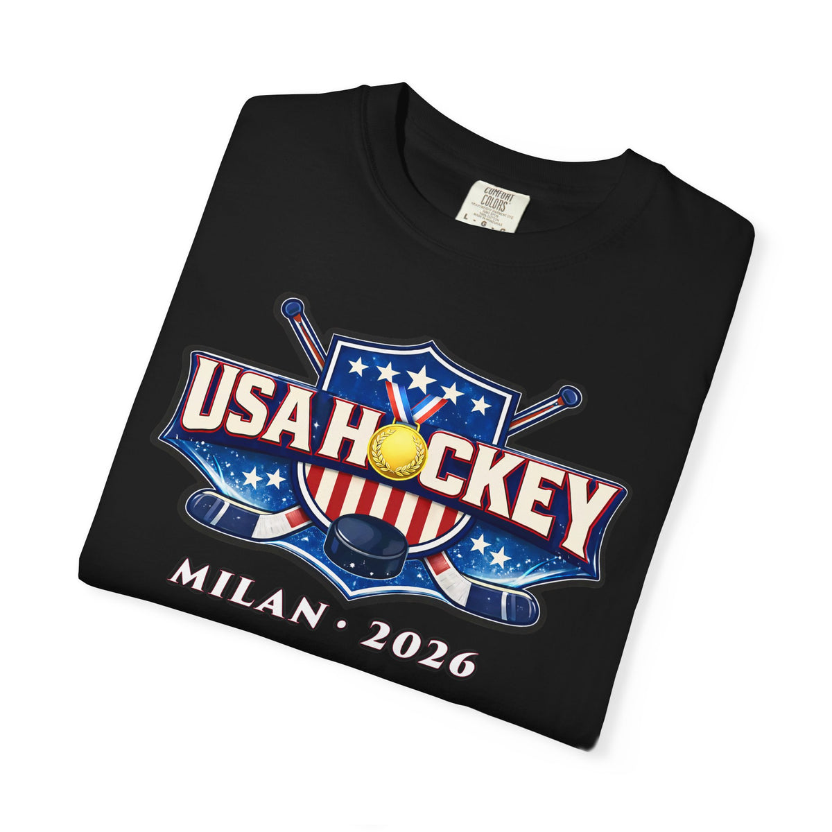 USA Hockey Milan 2026 T-Shirt — Michigan Connection Hockey Fan Tee