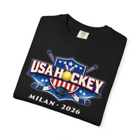 USA Hockey Milan 2026 T-Shirt — Michigan Connection Hockey Fan Tee