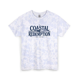 Coastal Faith T-Shirt | Coastal Redemption Est. 33 AD Tie-Dye Wave Graphic | Signature Line | Veteran-Owned | Liberty & Victory Co.