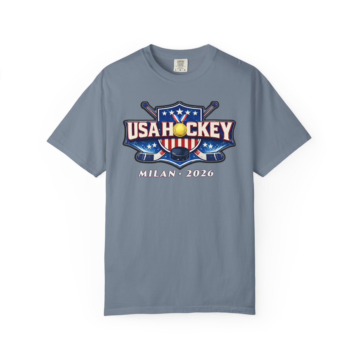 USA Hockey Milan 2026 T-Shirt — Michigan Connection Hockey Fan Tee