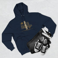 Faith & Sport | Fall Family Football — Hoodie | Faith Runs Through It-Notre Dame Edition | Game Day Faith Hoodie | Veteran-Owned Small Business | Liberty & Victory Co.