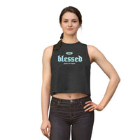 Blessed Crop Top — Pastel Halo Graphic Women’s Tank