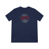 Patriotic Faith T-Shirt | Deo Servio Rejected Stamp Ultra-Premium Tri-Blend Tee | Liberty-In-One | Liberty & Victory