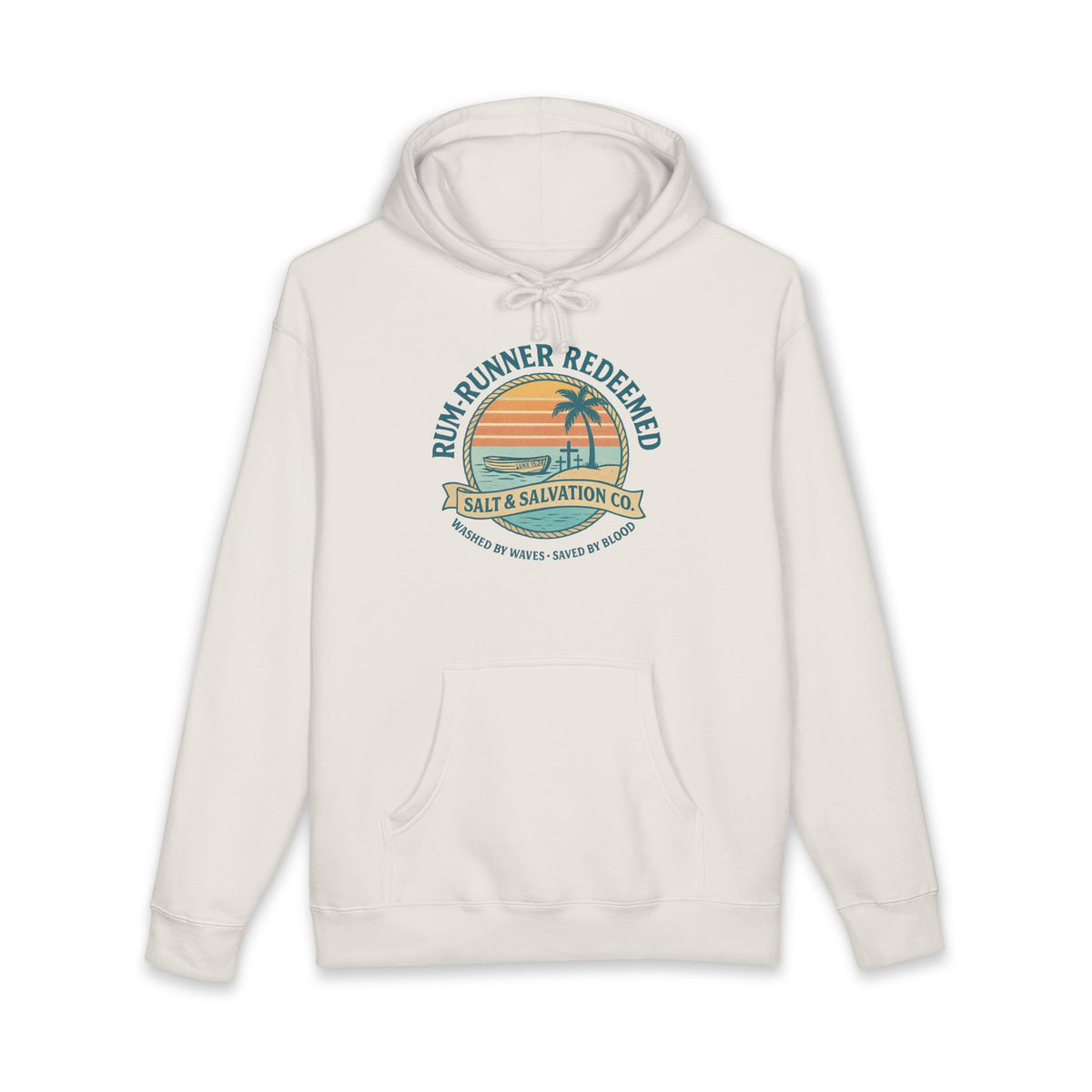 Rum Runner Redeemed Hoodie — Salt & Salvation Coastal Sweatshirt