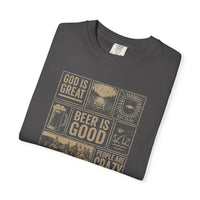 Christian Patriotic T-Shirt | God Is Great, Beer Is Good 1776 Founders Line | Salt & Salvation · Liberty-In-One | Liberty & Victory