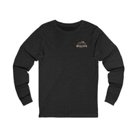 Mountain Faith| Walk by Faith — Long-Sleeve T-Shirt Front + Back Mountain Graphic | Veteran-Owned Small Business | Liberty & Victory Co.