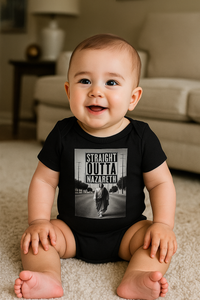 Straight Outta Nazareth Baby Onesie | Christian Infant Bodysuit