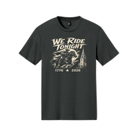 Patriotic Christian T-Shirt | We Ride Tonight 1776 Founders Line | America 250 | Liberty & Victory