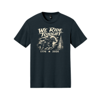 Patriotic Christian T-Shirt | We Ride Tonight 1776 Founders Line | America 250 | Liberty & Victory