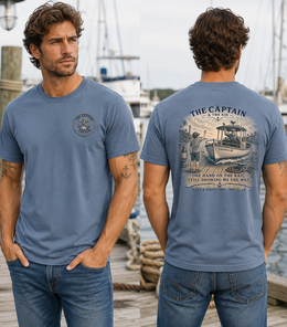 Coastal Faith T-Shirt | The Captain & The Kid | Father's Day | Salt & Salvation | Liberty & Victory Co.