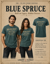 Patriotic Christian T-Shirt | We Ride Tonight | Everyday Essentials | Original Midnight Rider 1776–2026 | Liberty & Victory Co.