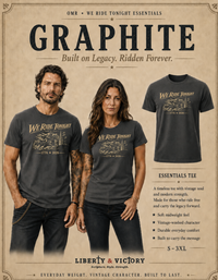 Patriotic Christian T-Shirt | We Ride Tonight | Everyday Essentials | Original Midnight Rider 1776–2026 | Liberty & Victory Co.