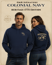 Christian Patriotic Hoodie | Midnight Rider Signature Line Heritage 1775 Revere Edition | Original Midnight Rider | Liberty & Victory Co.
