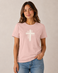 Christian T-Shirt | Rustic Wood Cross In God We Trust Faith Tee | Veteran-Owned | Liberty & Victory Co.