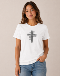 Christian T-Shirt | Rustic Wood Cross In God We Trust Faith Tee | Veteran-Owned | Liberty & Victory Co.