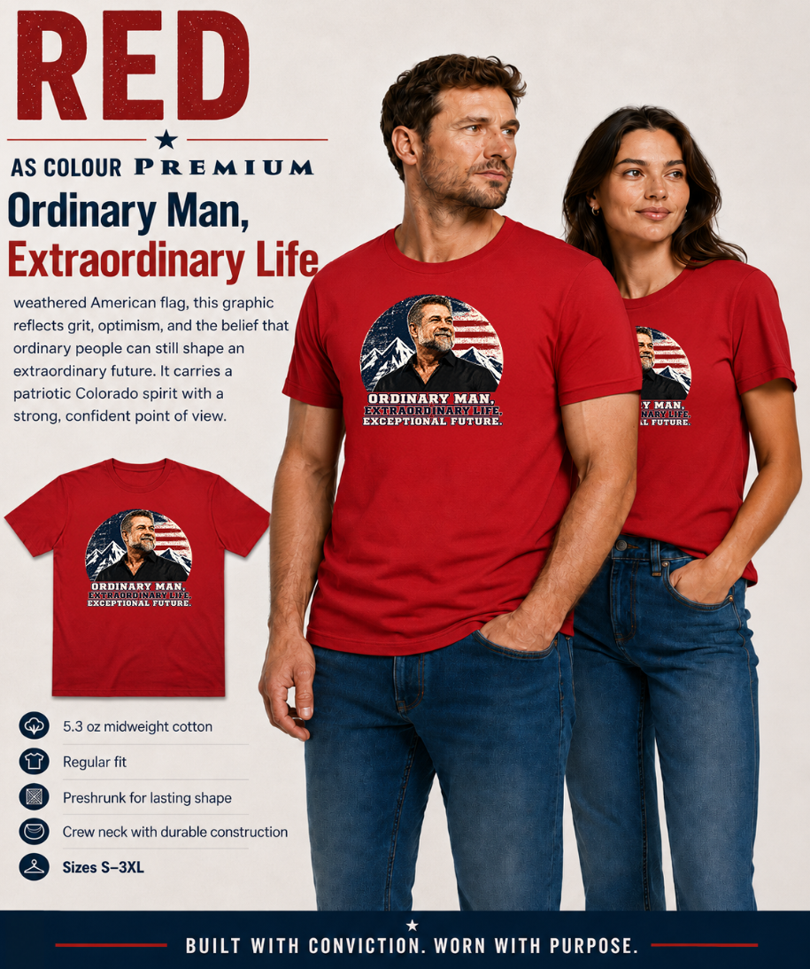 Victor Marx Inspirational T-Shirt | Ordinary Man Extraordinary Life | CFVM | Liberty & Victory Co.