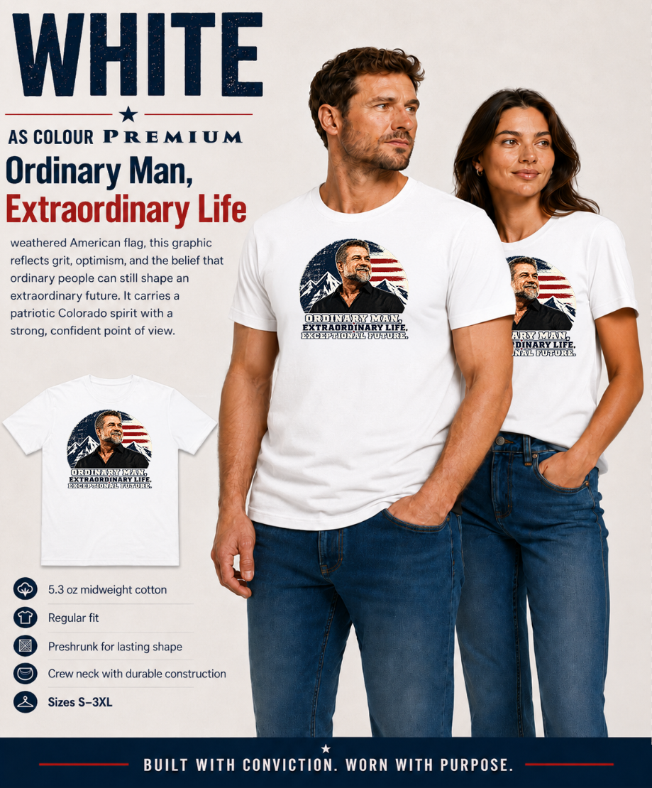 Victor Marx Inspirational T-Shirt | Ordinary Man Extraordinary Life | CFVM | Liberty & Victory Co.