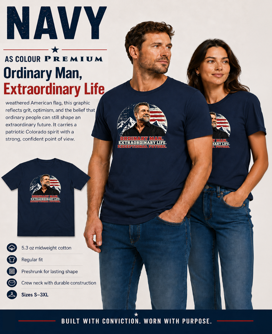 Victor Marx Inspirational T-Shirt | Ordinary Man Extraordinary Life | CFVM | Liberty & Victory Co.