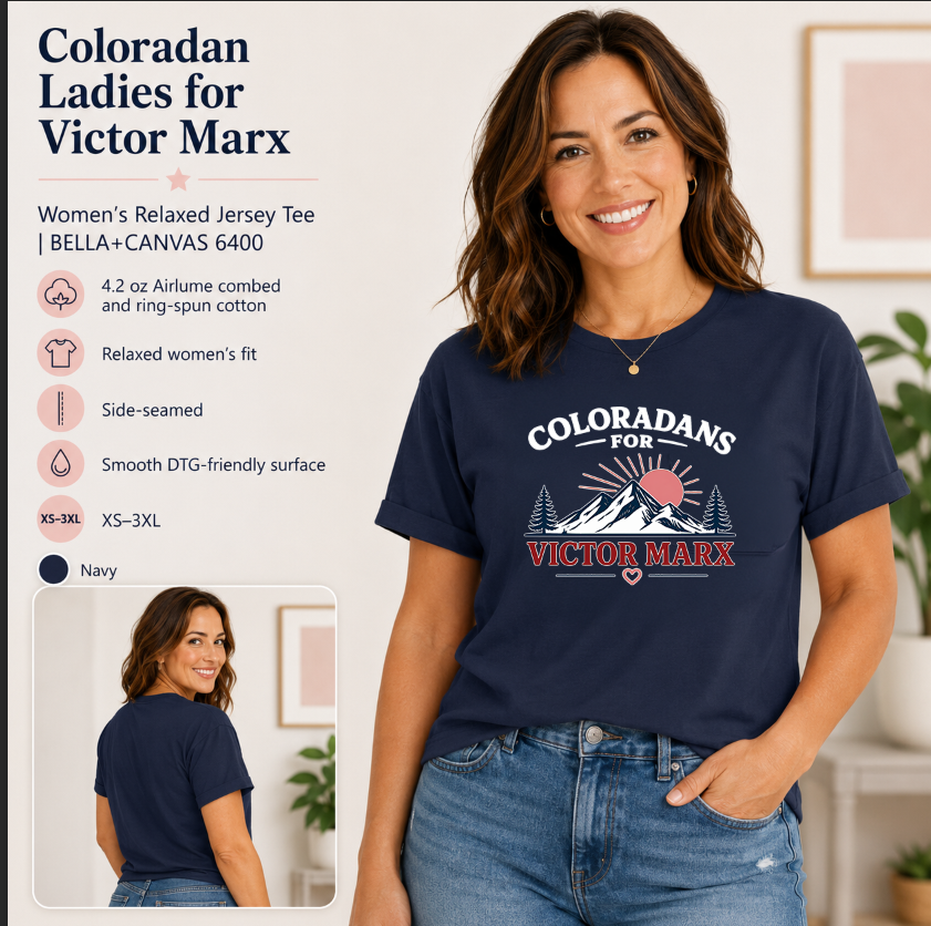 Coloradans for Victor Marx | Coloradan Ladies Official Group Tee | CFVM | Liberty & Victory Co.