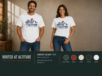 Mountain Faith | Rooted at Altitude — Colorado Edition T-Shirt | Built on Faith. Family. Freedom. | Veteran-Owned | Liberty & Victory Co.