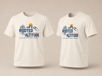 Rooted in Altitude Mountain T-Shirt — Adventure Outdoor Graphic Tee