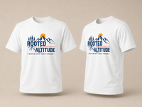 Rooted in Altitude Mountain T-Shirt — Adventure Outdoor Graphic Tee
