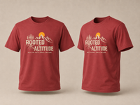Rooted in Altitude Mountain T-Shirt — Adventure Outdoor Graphic Tee