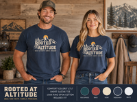 Rooted in Altitude Mountain T-Shirt — Adventure Outdoor Graphic Tee