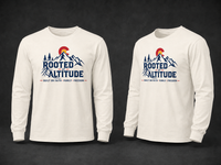 Mountain Faith | Rooted at Altitude — Colorado Edition Long Sleeve Tee | Built on Faith. Family. Freedom. | Veteran-Owned Small Business | Liberty & Victory Co.