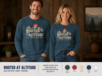 Mountain Faith | Rooted at Altitude — Colorado Edition Long Sleeve Tee | Built on Faith. Family. Freedom. | Veteran-Owned Small Business | Liberty & Victory Co.