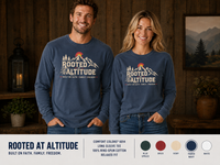 Mountain Faith | Rooted at Altitude — Colorado Edition Long Sleeve Tee | Built on Faith. Family. Freedom. | Veteran-Owned Small Business | Liberty & Victory Co.