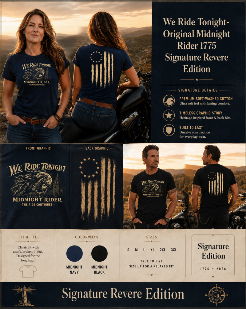 Patriotic Faith | We Ride Tonight — OMR Signature The Ride Continues Edition | Veteran-Owned Small Business | Liberty & Victory Co.