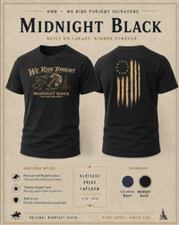 Patriotic Faith | We Ride Tonight — OMR Signature The Ride Continues Edition | Veteran-Owned Small Business | Liberty & Victory Co.