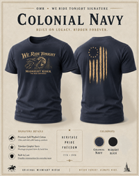 Patriotic Faith | We Ride Tonight — OMR Signature The Ride Continues Edition | Veteran-Owned Small Business | Liberty & Victory Co.
