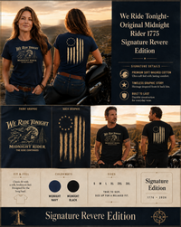 Patriotic Faith | We Ride Tonight — OMR Signature The Ride Continues Edition | Veteran-Owned Small Business | Liberty & Victory Co.