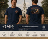 Patriotic Faith | We Ride Tonight — OMR The Ride Continues RWB Edition | Signature Tee | Veteran-Owned Small Business | Liberty & Victory Co.
