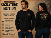 Original Midnight Rider Longsleeve Signature Tee — Vintage Revere 1775 Edition