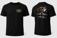 Christian Faith | Stand Firm — The Battle Is Not Yours · 2 Chron 20:15 Signature Tee| Veteran-Owned Small Business | Liberty & Victory Co.