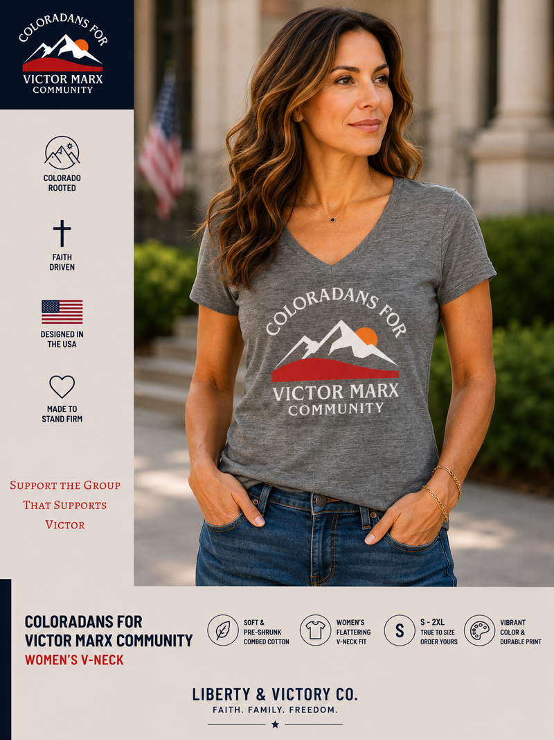 Coloradans for Victor Marx Community V-neck T-shirt