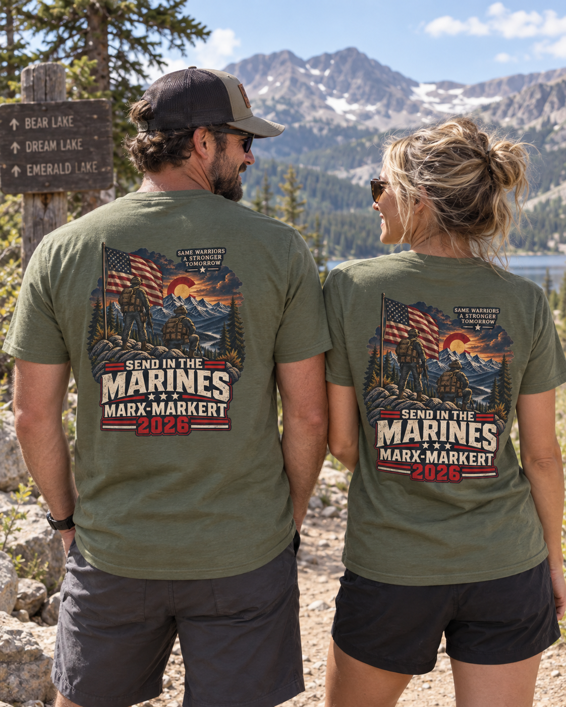Coloradans for Victor Marx | Send in the Marines 2026 T-Shirt | CFVM | Liberty & Victory Co.