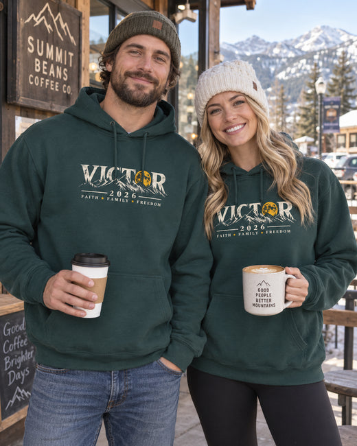 Coloradans for Victor Marx | Victor 2026 Moon & Mountains Hoodie | CFVM | Liberty & Victory Co.
