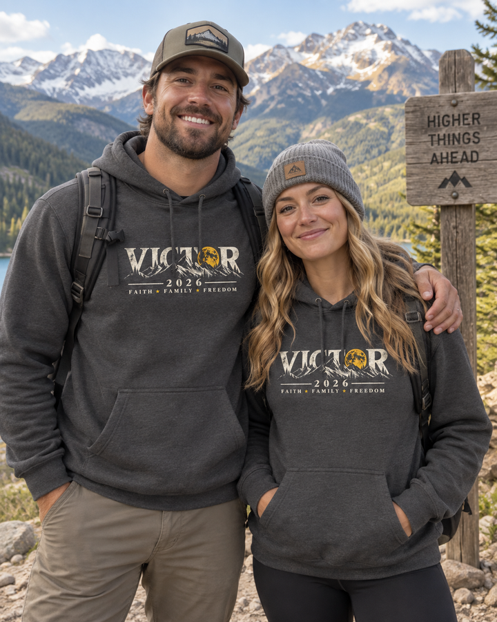 Coloradans for Victor Marx | Victor 2026 Moon & Mountains Hoodie | CFVM | Liberty & Victory Co.