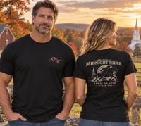 Patriotic Faith | Original Midnight Rider — Paul Revere April 18, 1775 Graphic T-Shirt | Veteran-Owned Small Business | Liberty & Victory Co.