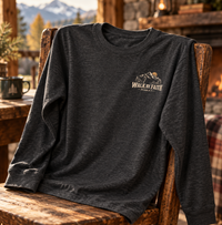 Mountain Faith| Walk by Faith — Long-Sleeve T-Shirt Front + Back Mountain Graphic | Veteran-Owned Small Business | Liberty & Victory Co.