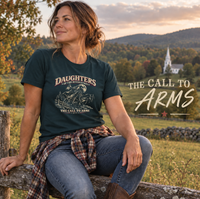 Patriotic Faith | Daughters of the Revolution — Sybil Edition-The Call to Arms Women's T-Shirt | Veteran-Owned Small Business | Liberty & Victory Co.
