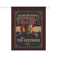 Patriotic Garden Flag | Victor-Y for Governor | Liberty-In-One | Liberty & Victory
