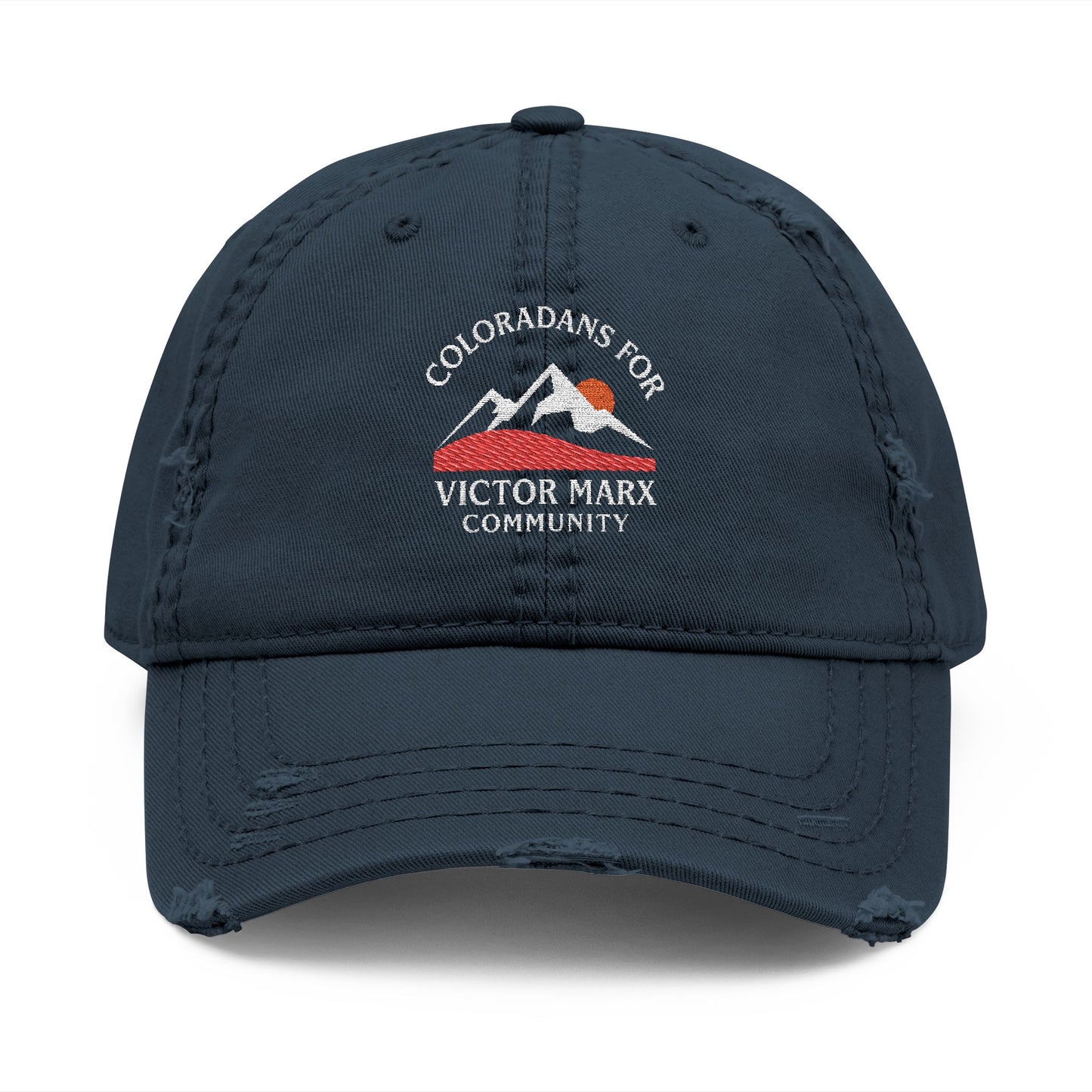 Victor Marx for Colorado | Distressed Embroidered Dad Hat | CFVM | Liberty & Victory Co.